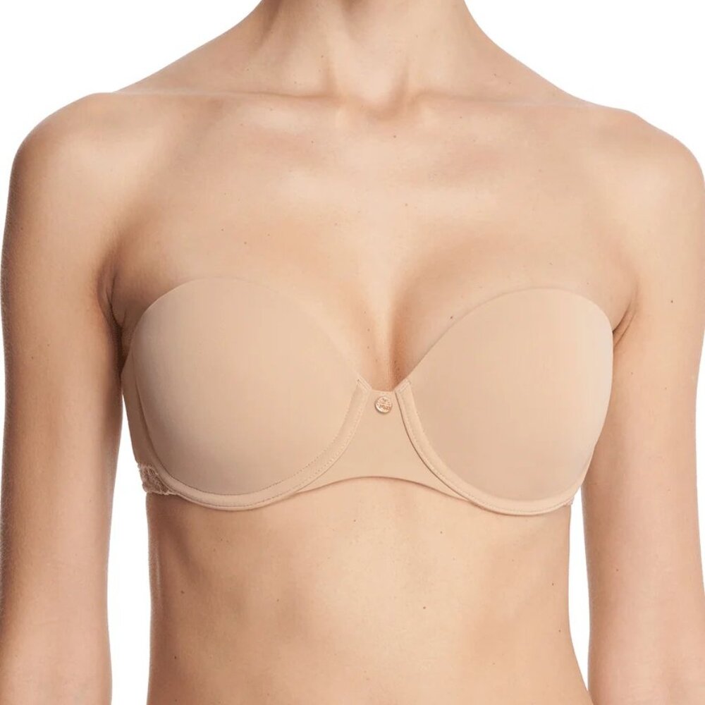 Natori Women's Beige Solid Truly Smooth Pure Luxe Underwire Bra Size 34C